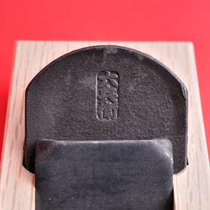 Gros plan lame Rabot à bois "Rokube" Kanna 36mm Japon Japonais rokubei