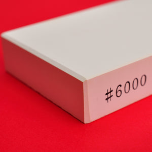 крупный план увеличить точильный камень SUEHIRO "Deluxe pure white" #6000-35 Япония