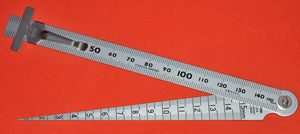 Aberto SHINWA 62612 cunha instrumento de medição de 1-15mm Japão Japonês ferramenta