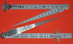 Close-up Grande plano SHINWA 62612 cunha instrumento de medição de 1-15mm Japão Japonês ferramenta